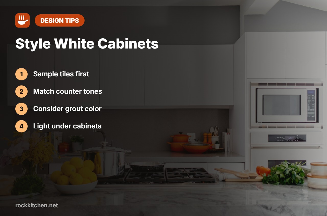 Tips for best backsplash for white cabinets