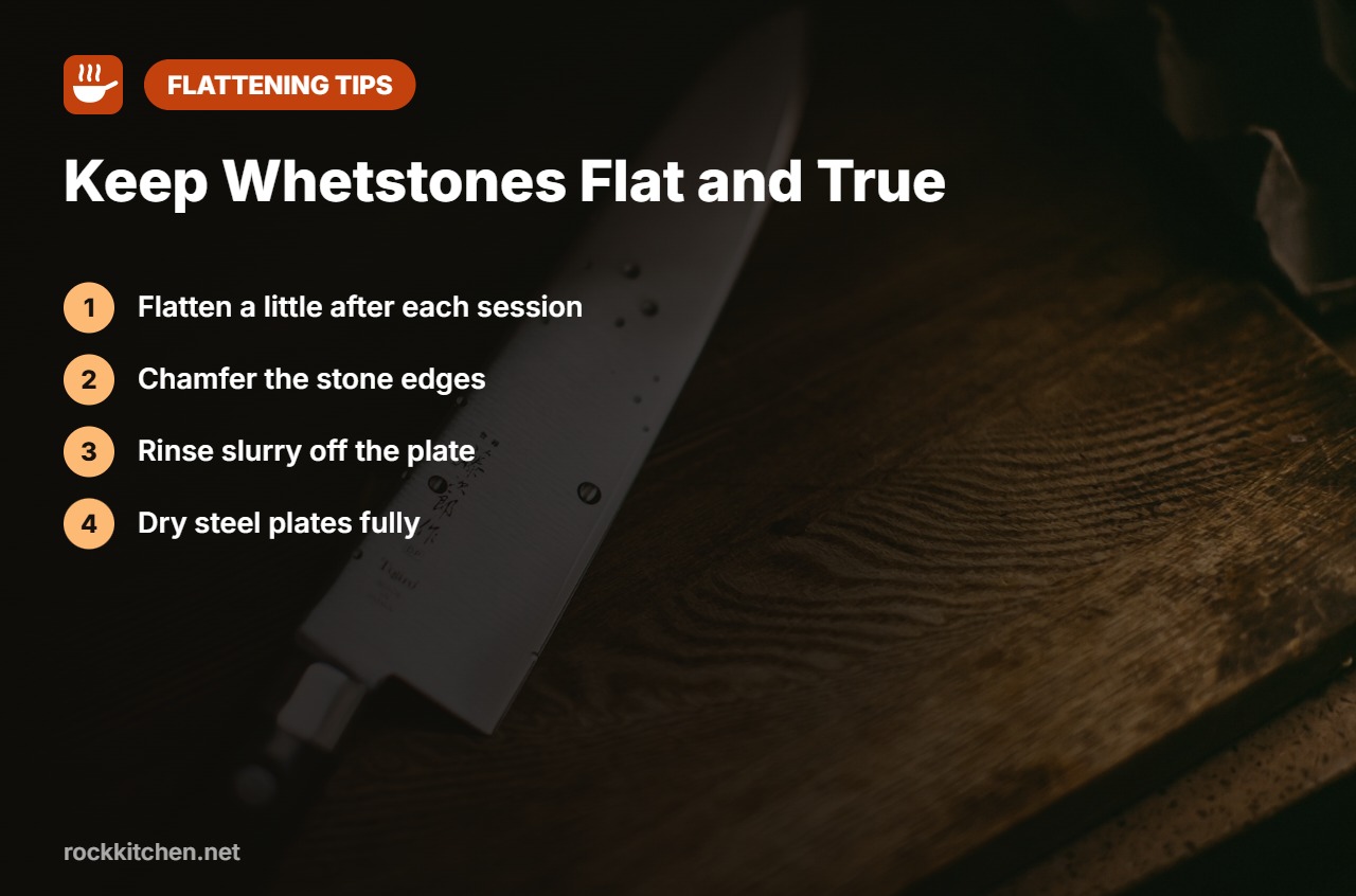 Tips for flattening whetstones