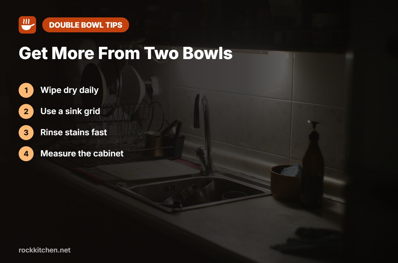 Tips for best double bowl granite composite sink