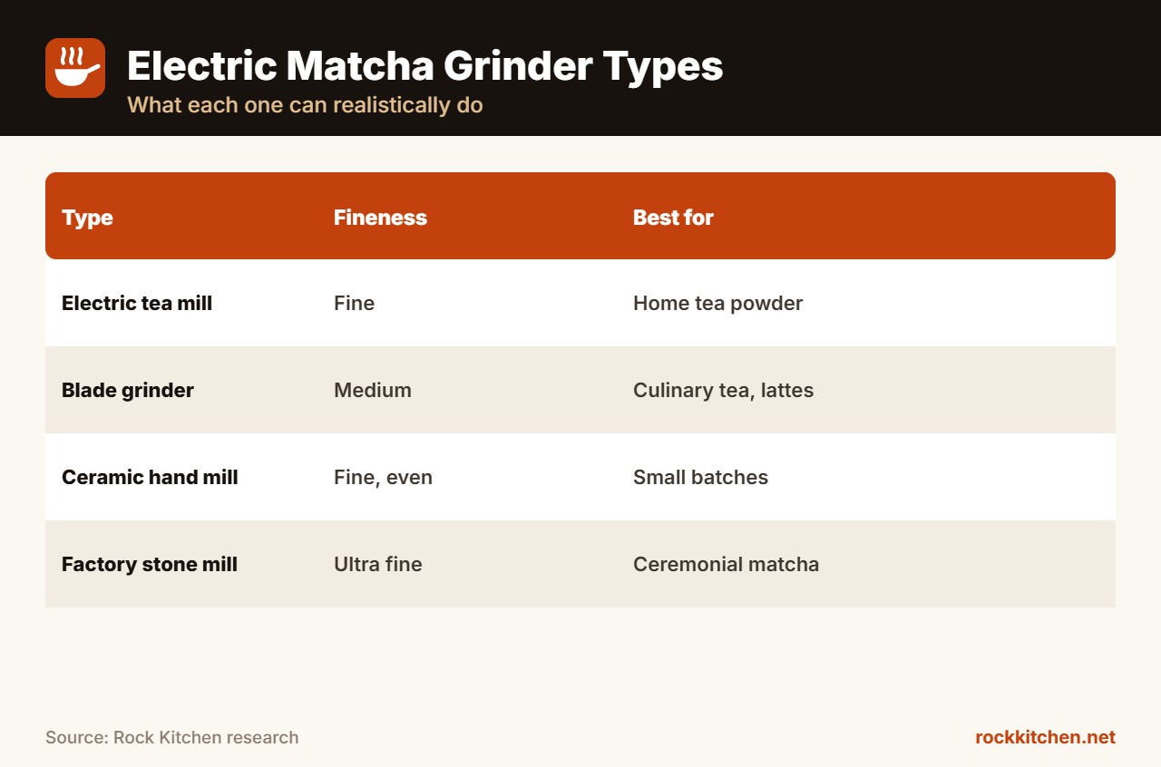 Best Electric Matcha Grinder at a glance