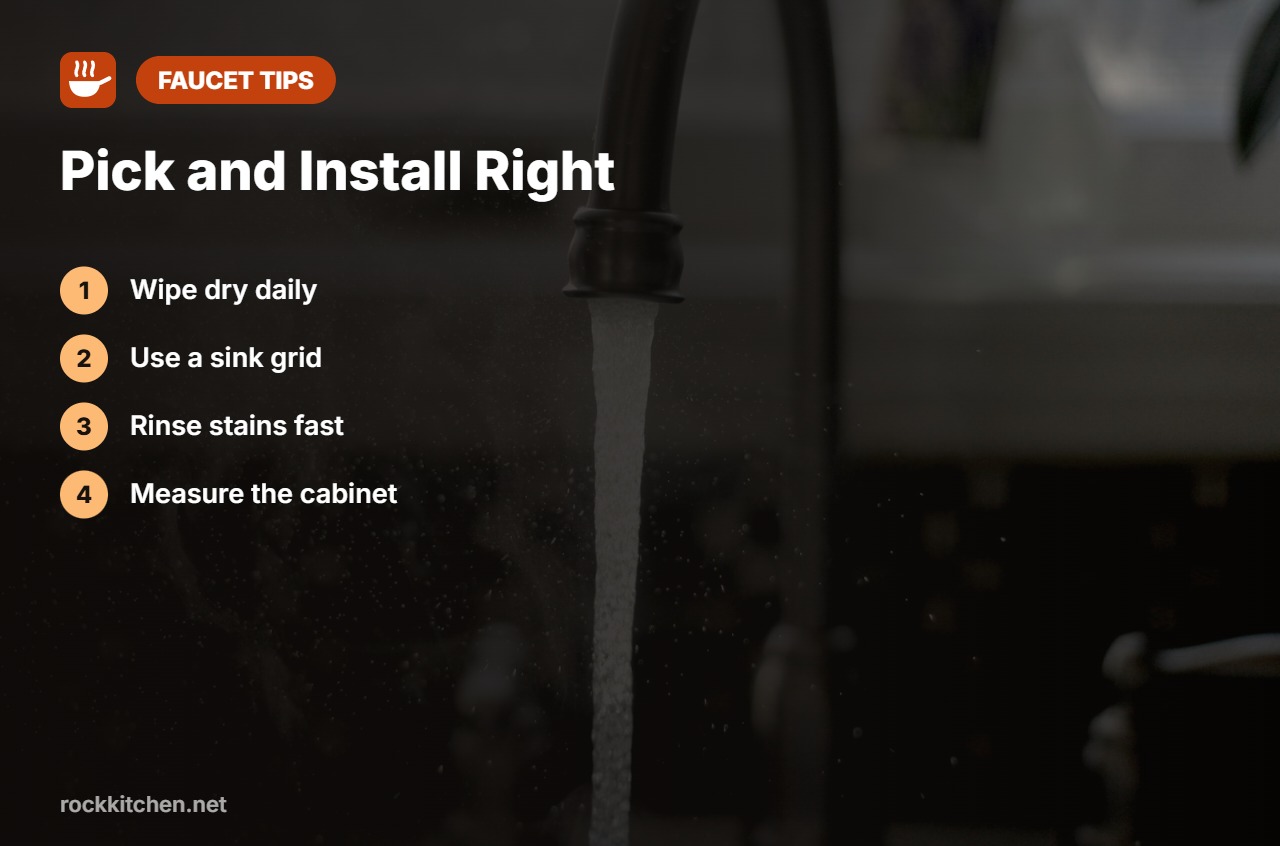Tips for best faucet for granite composite sink