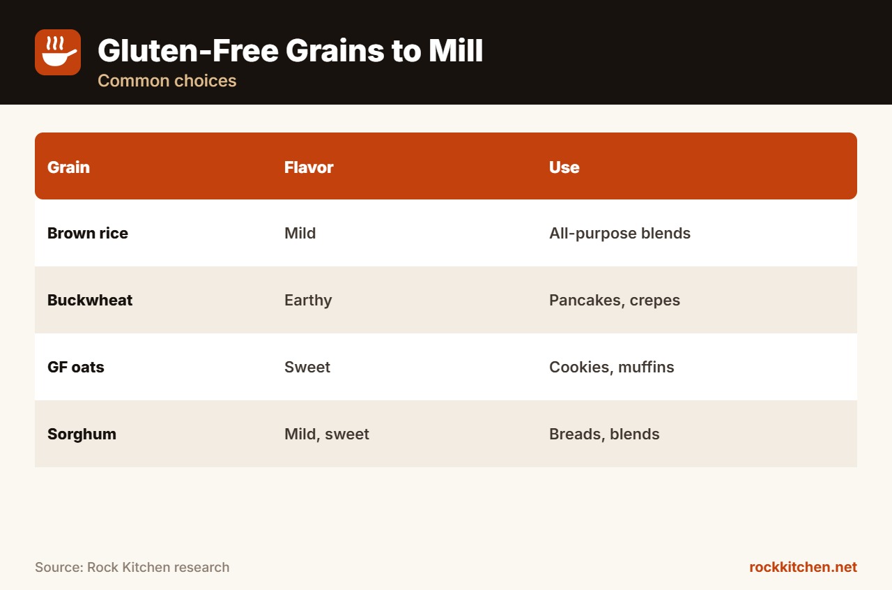 Best Grain Mill for Gluten Free Flour at a glance