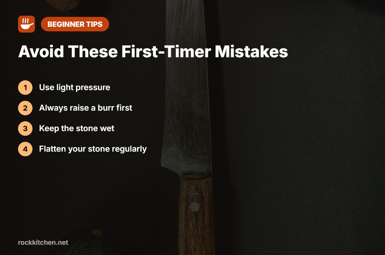 Beginner whetstone mistakes to avoid