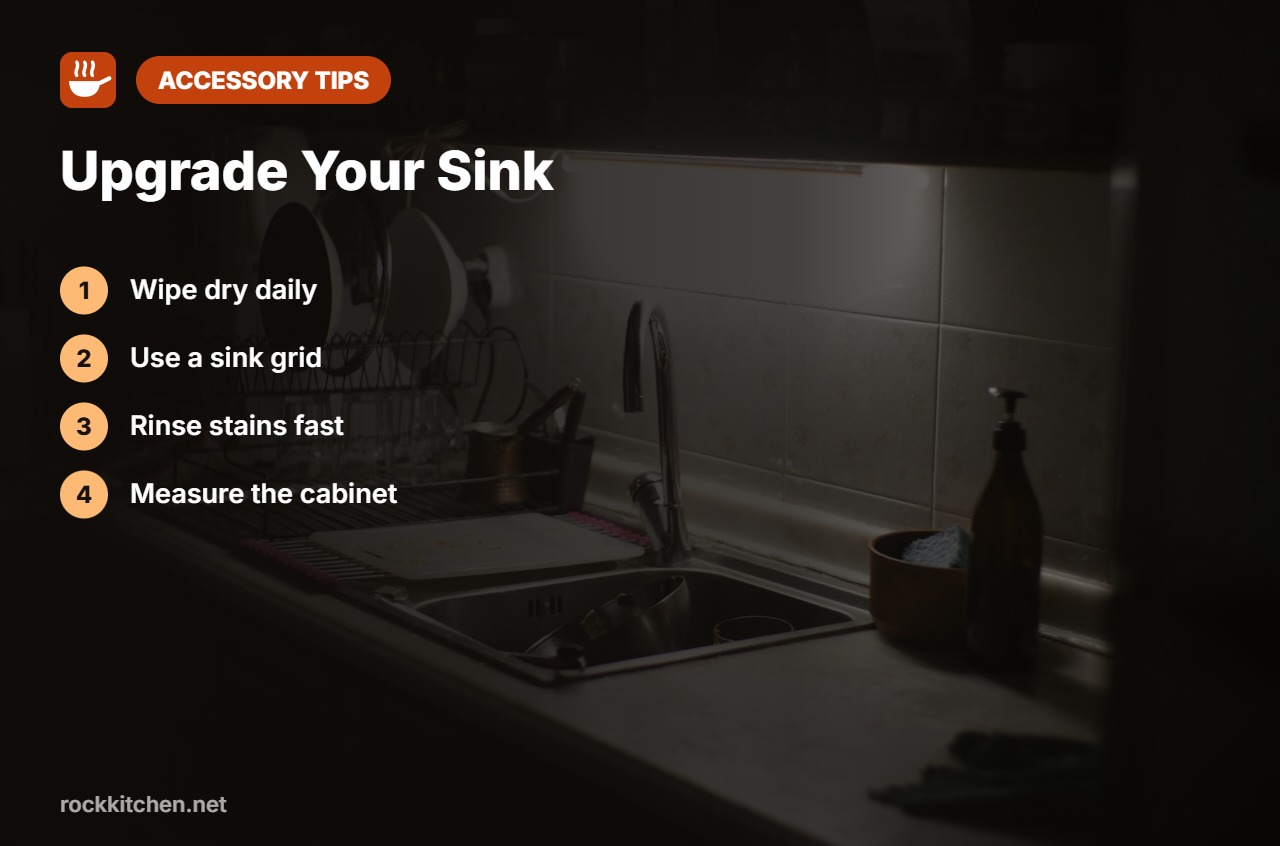 Tips for best kitchen sink accessories
