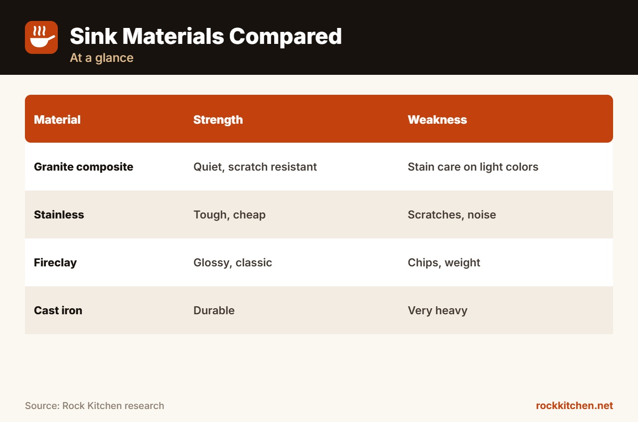 Best Kitchen Sink Material at a glance