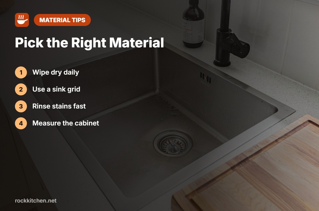 Tips for best kitchen sink material