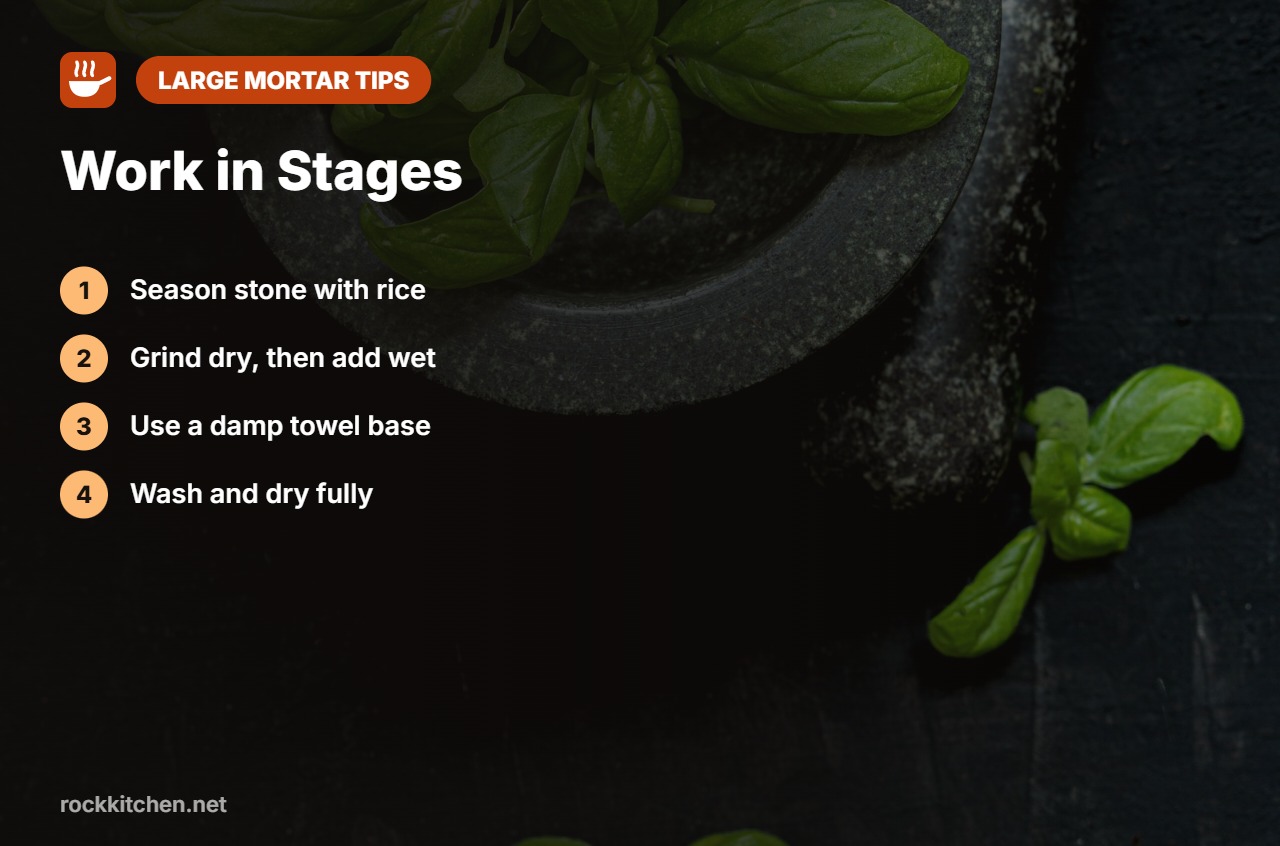 Tips for best large mortar and pestle