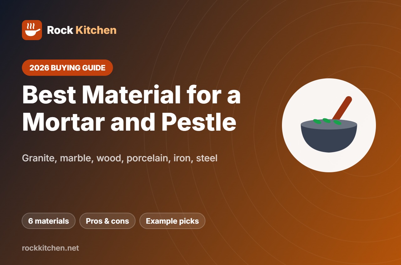 Best material for mortar and pestle – Rock Kitchen guide