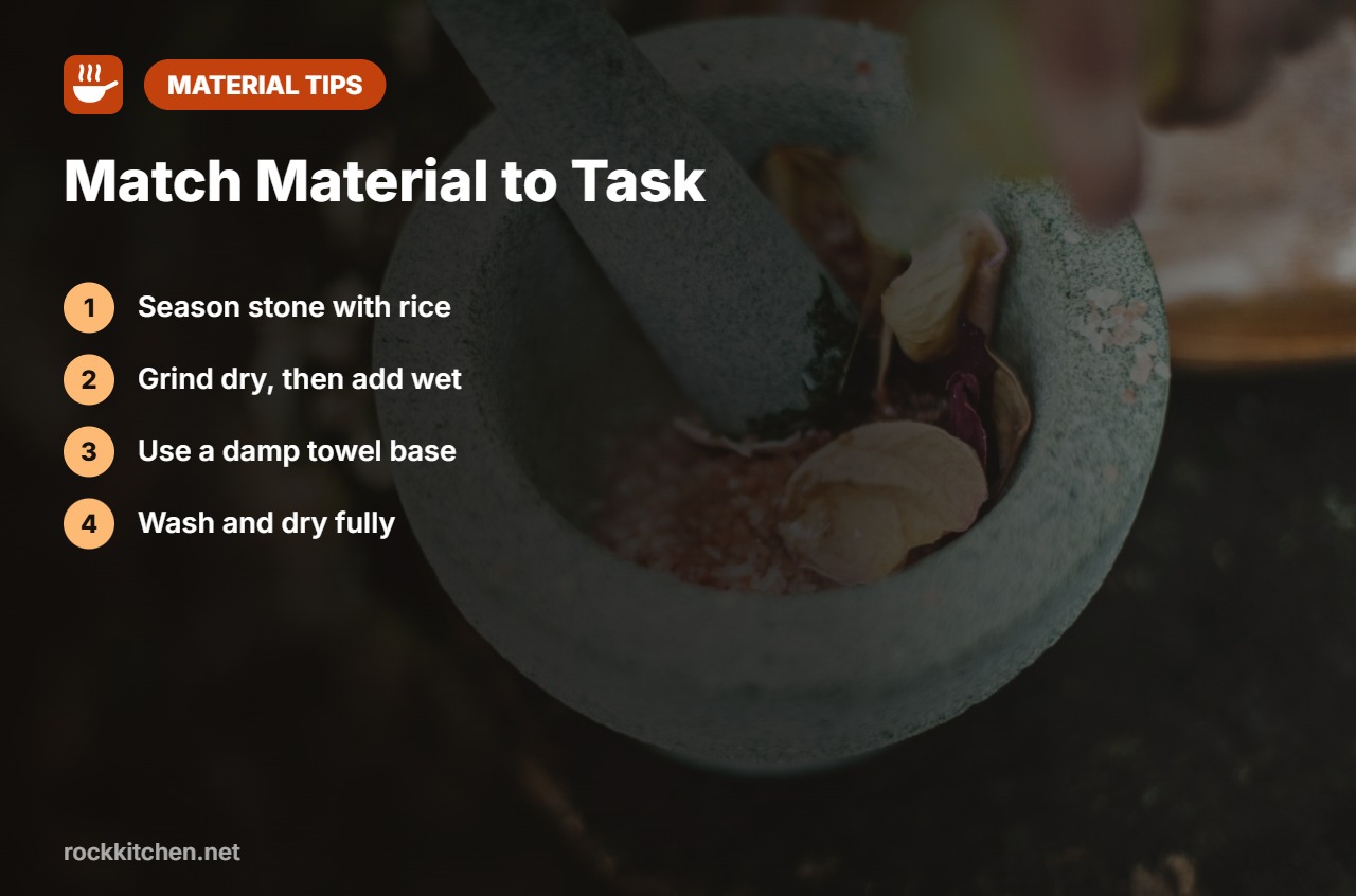 Tips for best material for mortar and pestle