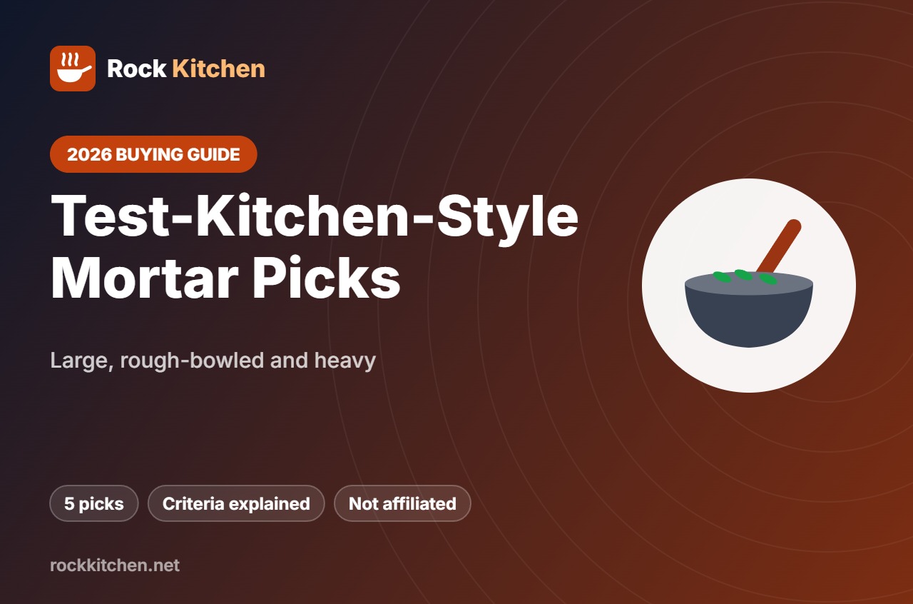 Best mortar and pestle America's Test Kitchen criteria – Rock Kitchen guide