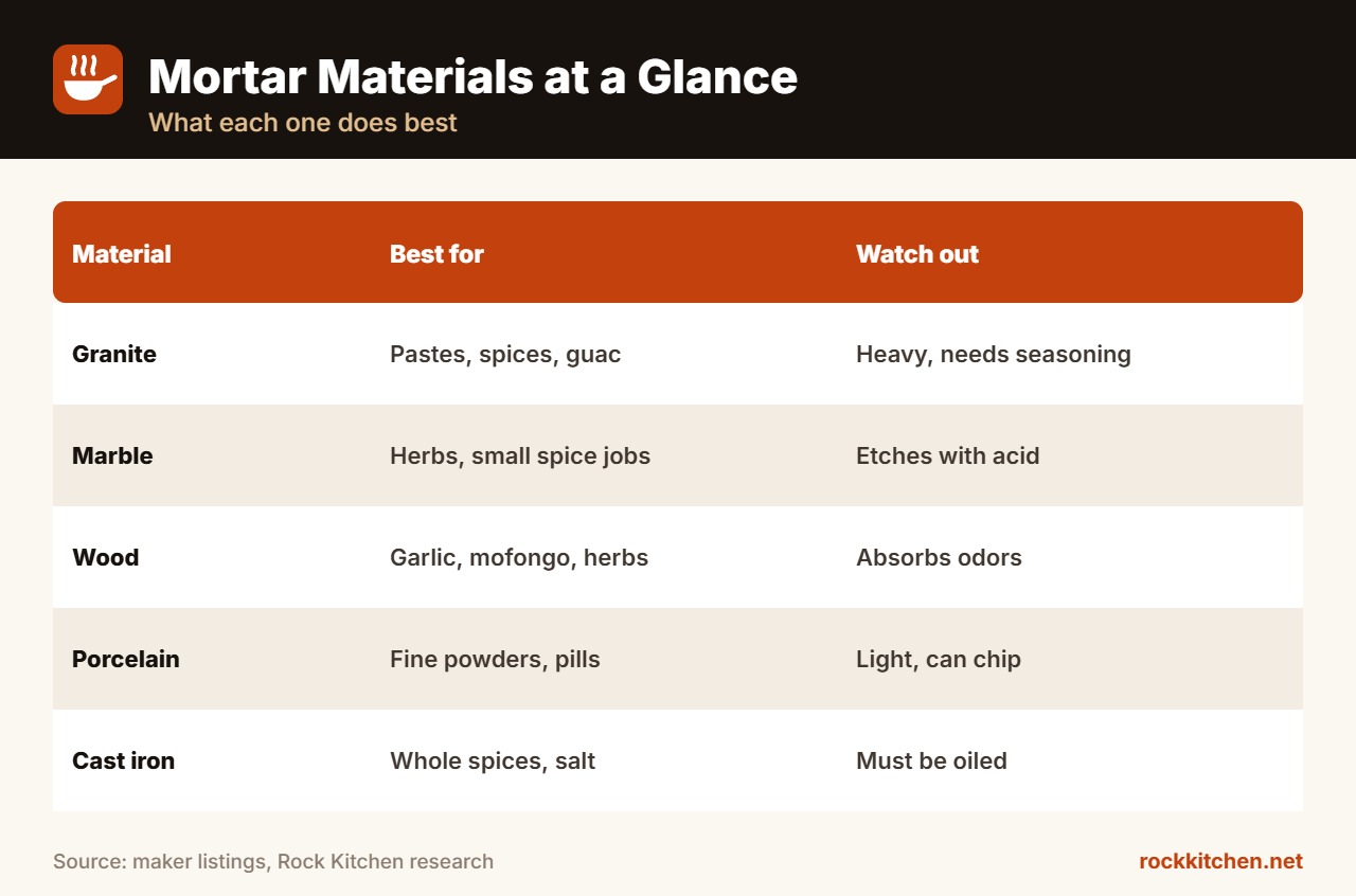 Best Mortar and Pestle for Garlic at a glance