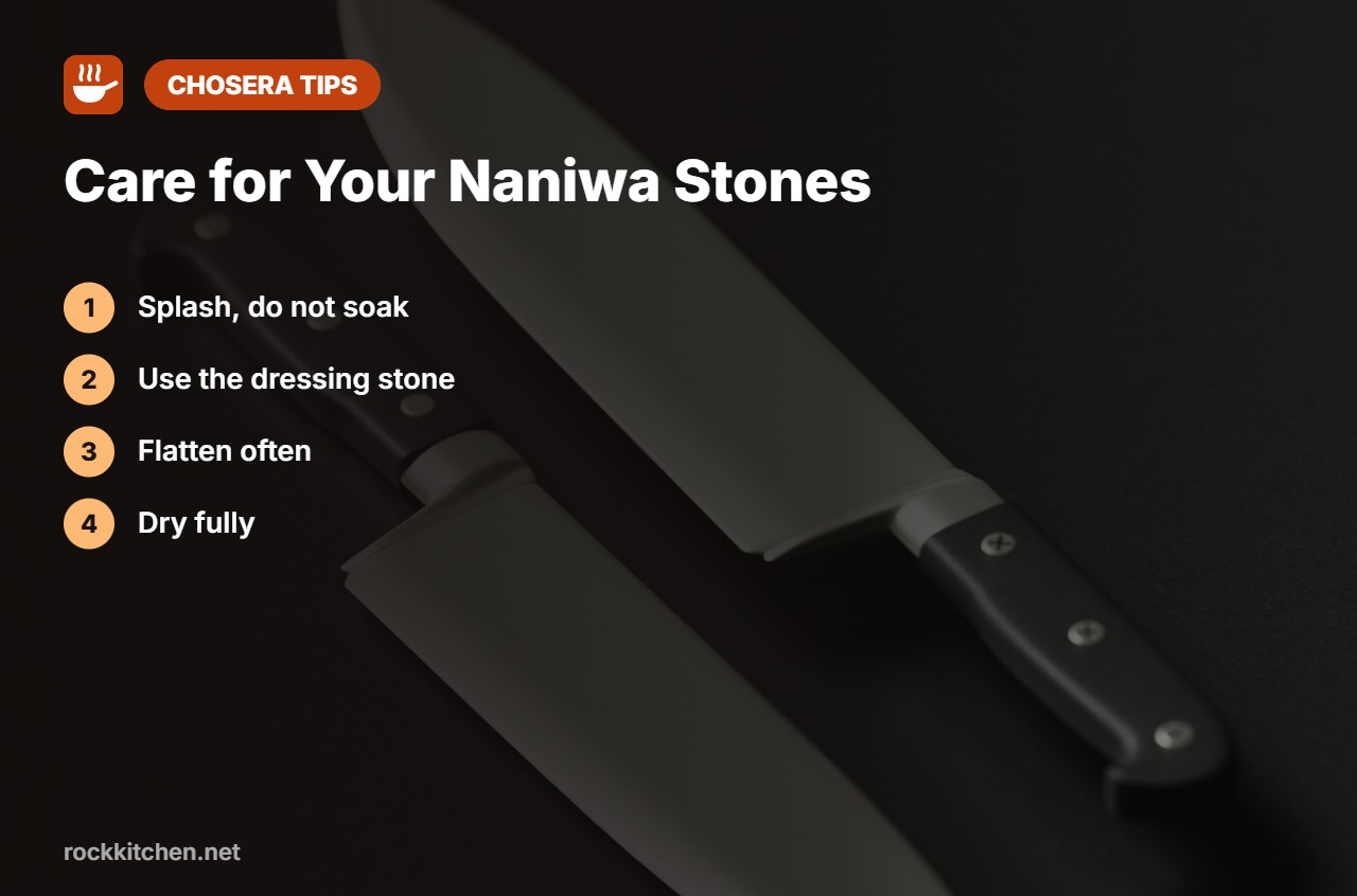 Tips for the best Naniwa Chosera grit
