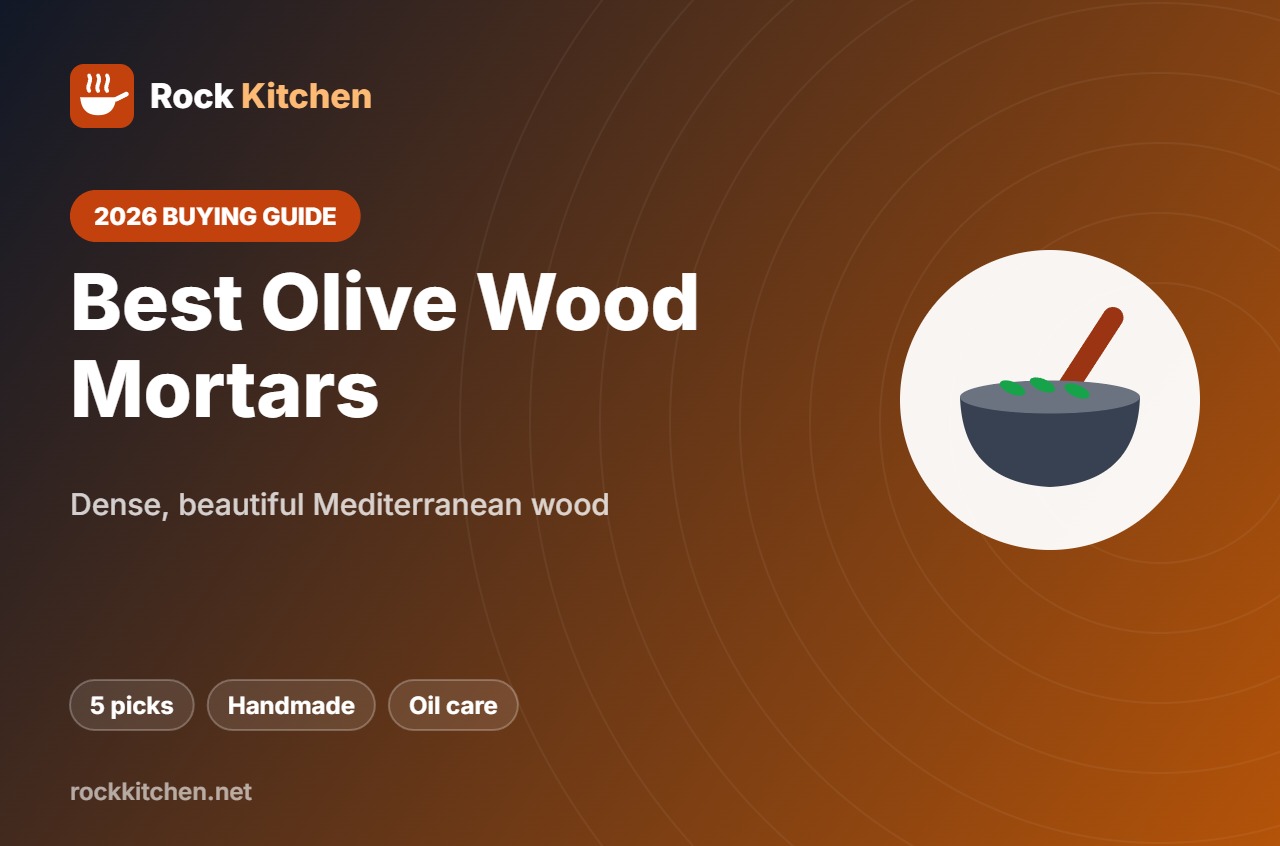 Best olive wood mortar and pestle – Rock Kitchen guide