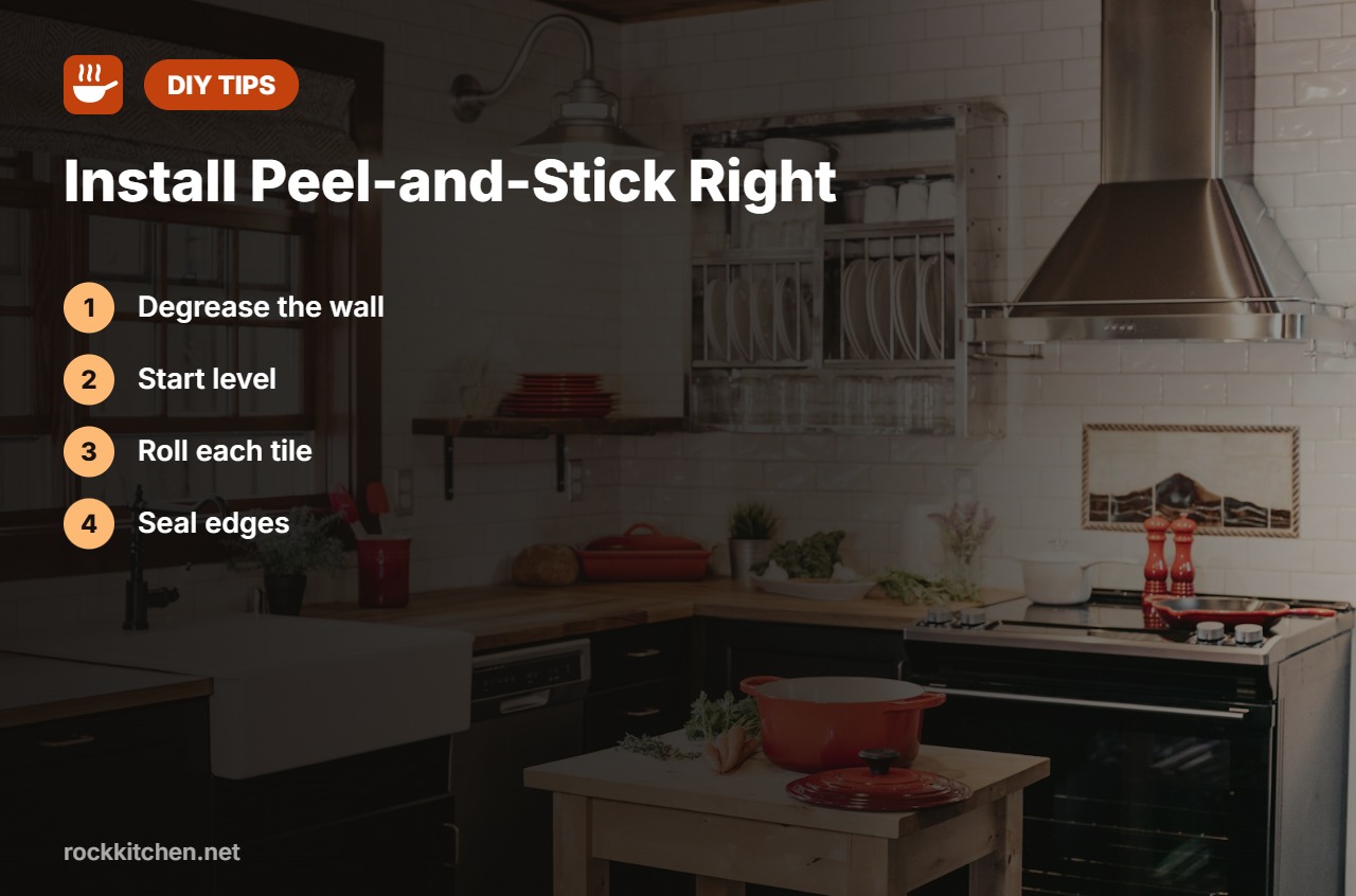 Tips for best peel and stick backsplash