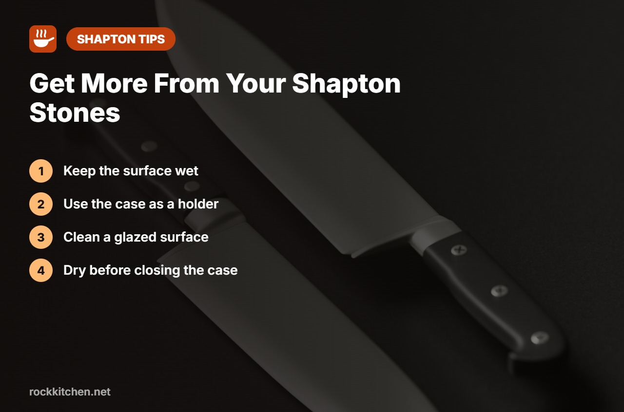 Tips for using Shapton whetstones
