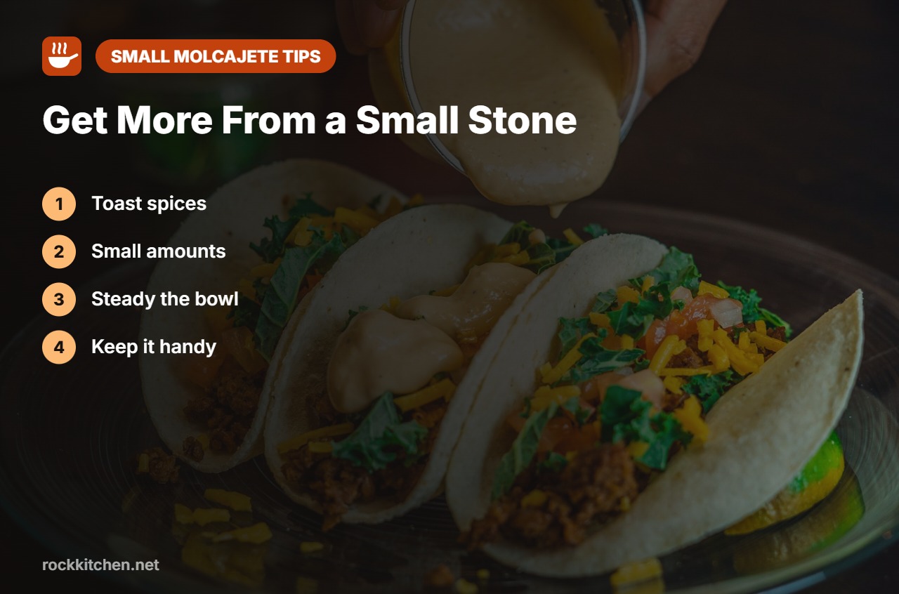 Tips for best small molcajete