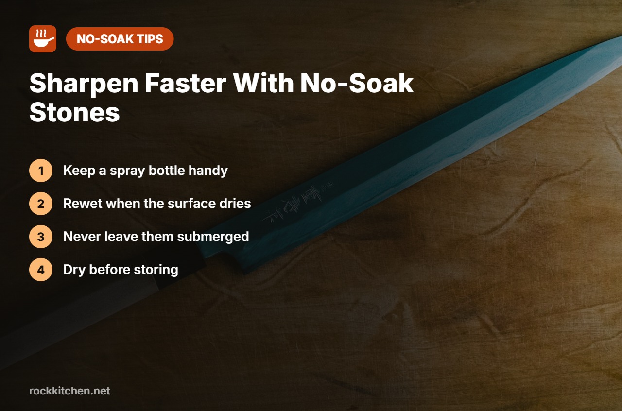 Tips for using splash and go whetstones