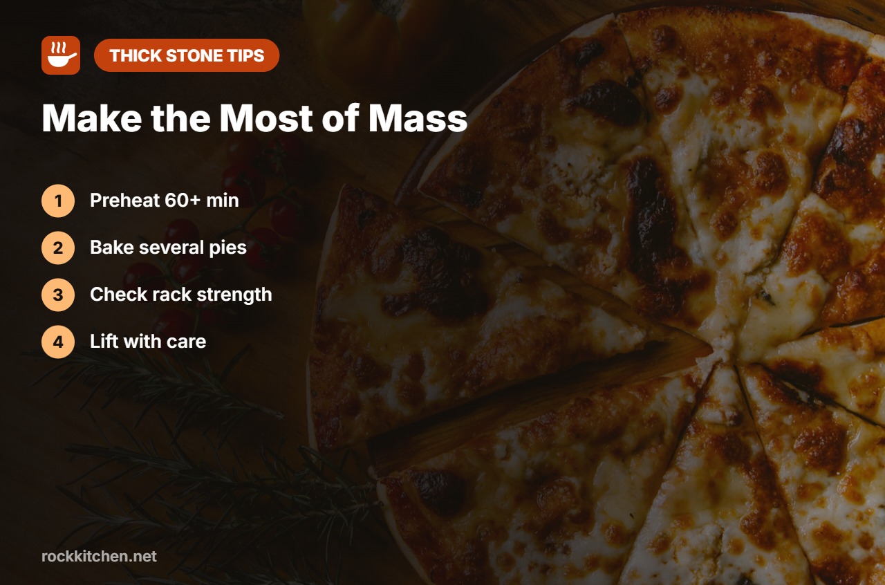 Tips for best thick pizza stone
