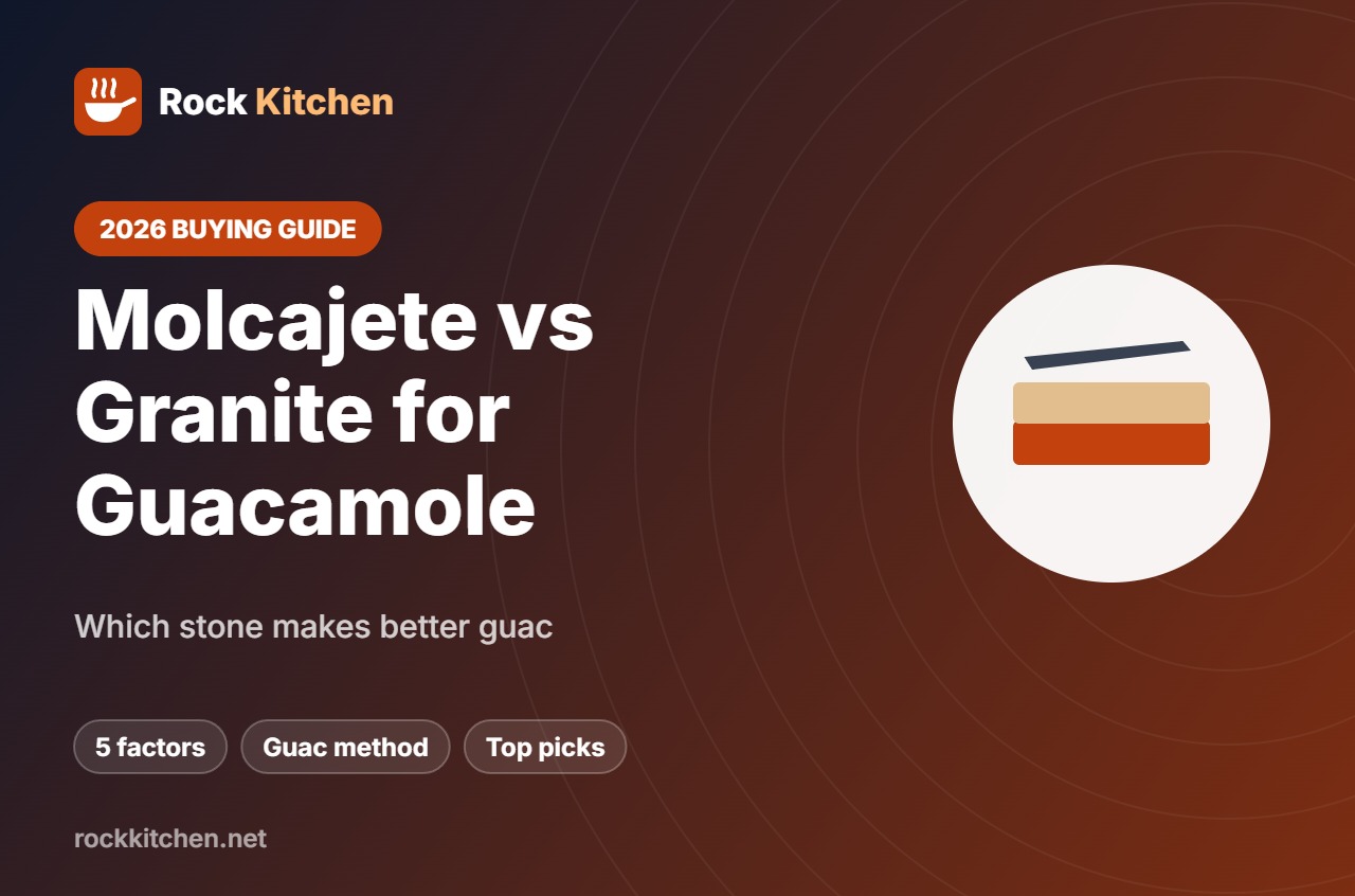 Molcajete vs Granite Mortar for Guacamole – Rock Kitchen buying guide