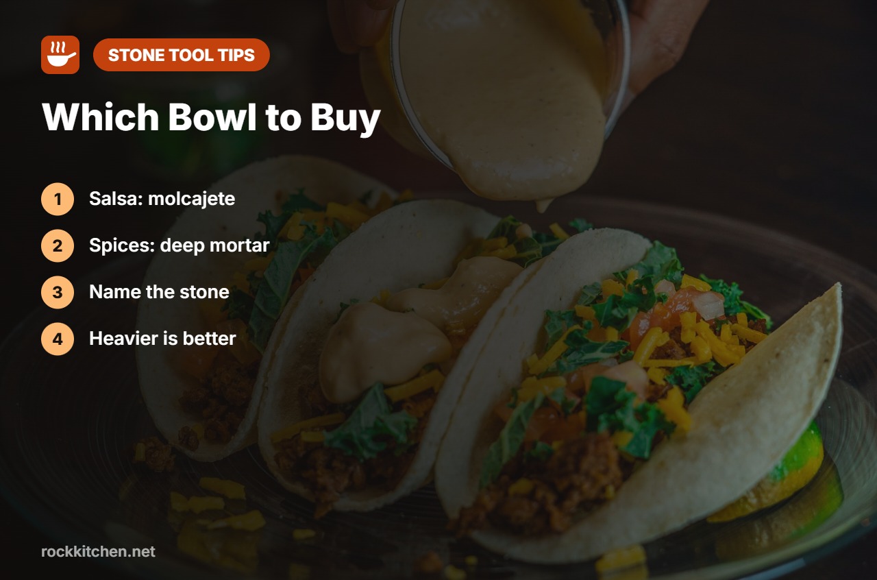 Tips for molcajete vs mortar and pestle