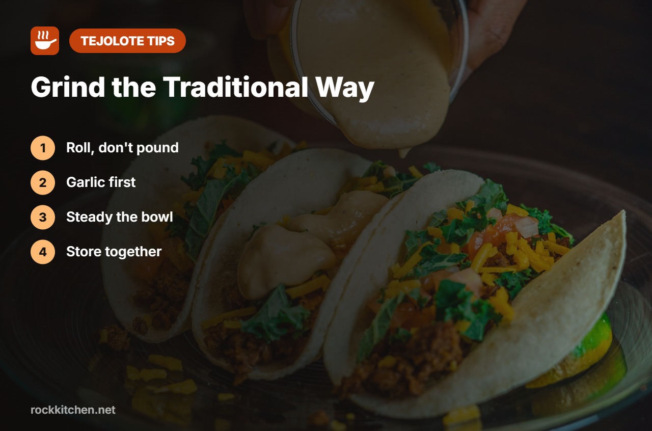 Tips for molcajete vs tejolote